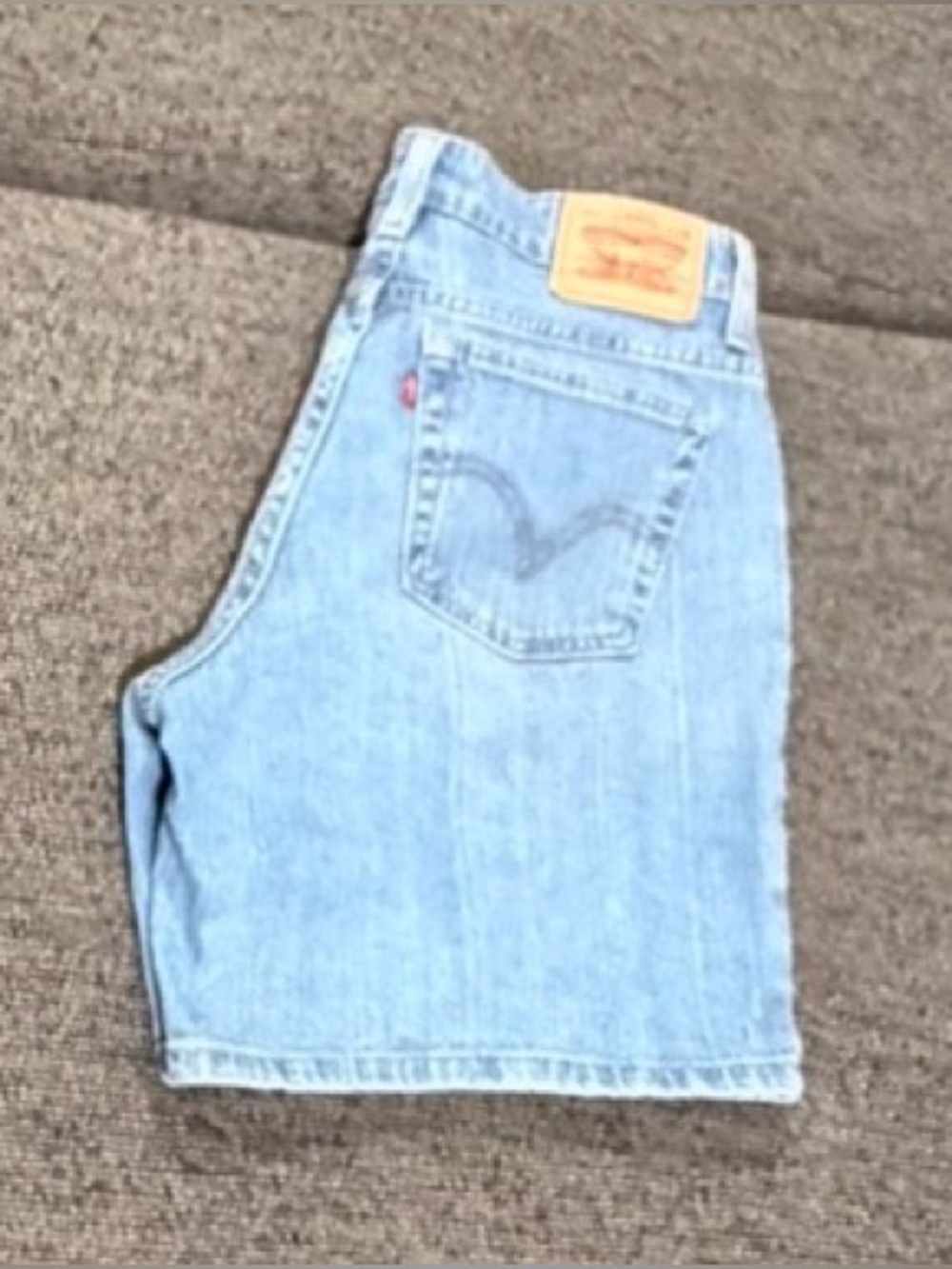 Levi's Light Blue Denim Jean Shorts - Picture 3 of 4